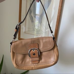 Vintage Leather Coach Baguette Purse